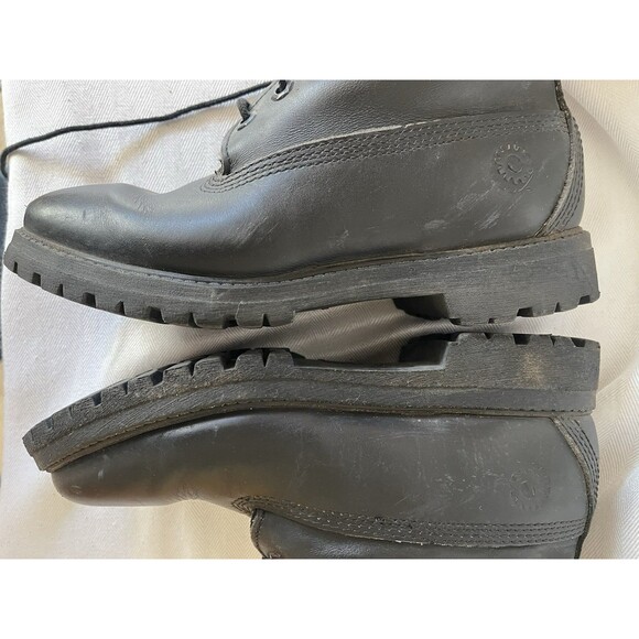 Timberland Work Boots, Women Size 6 Black Leather Lace Up, The Toughest Workboot - Picture 11 of 12